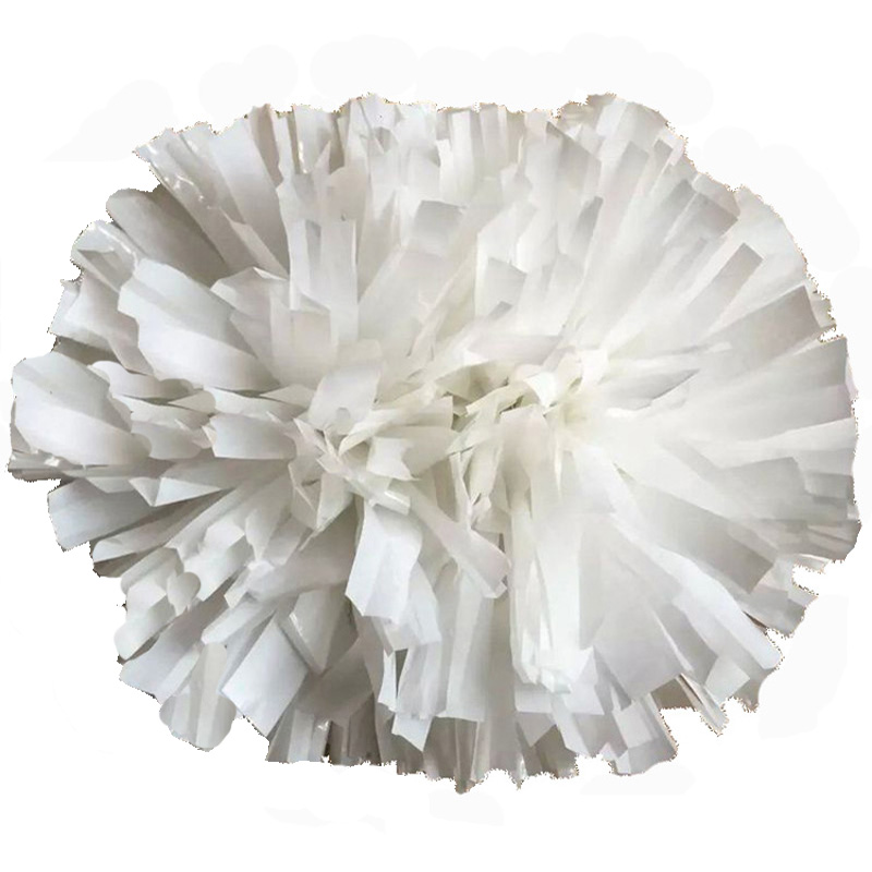 Cheerleading Pom Pom - 2 szt., Wenhan Sports Białe pompony