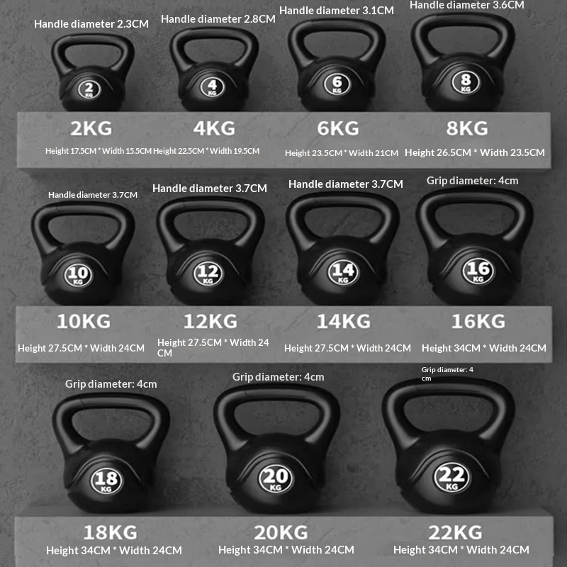 Sports Equipment Online - Kettlebell 8kg z regulacją obciążenia, ergonomiczny