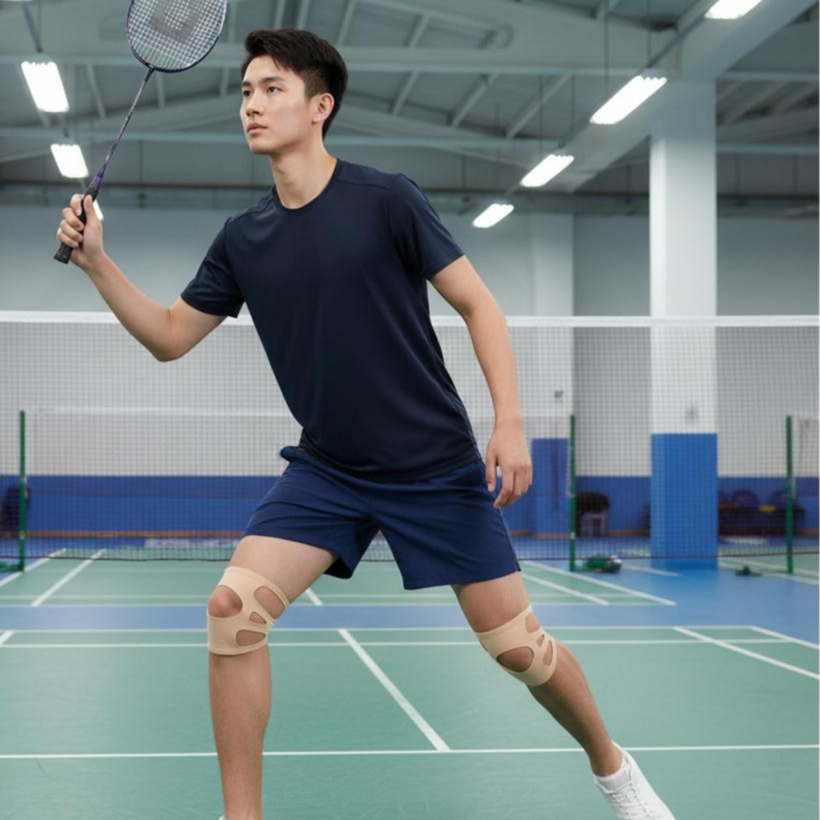 Sports Equipment Knee Support - Silikonowa opaska na kolano do noszenia