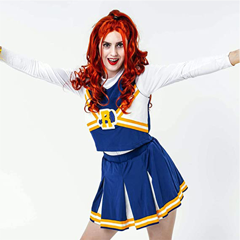 Cheerleading Pom Pom - Strój Cheerleaderki Szkolnej Gimnastycznej Drużyny Występów