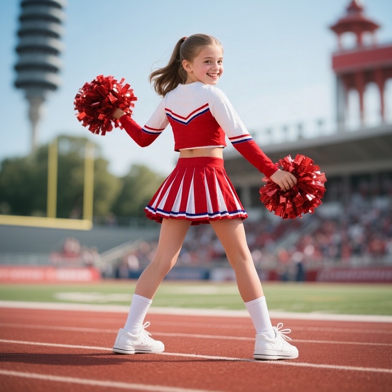 Strój Cheerleaderki dla Dziewc – Cheerleading Pom Pom recenzja i cena