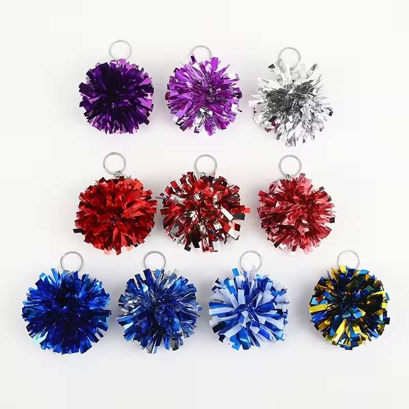 Kolorowe breloczki z pomponami – Cheerleading Pom Pom recenzja i cena